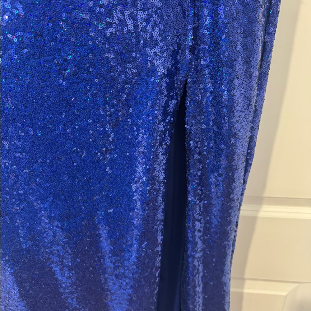 Blue Sparkly Prom Dress - Picture 3 of 6